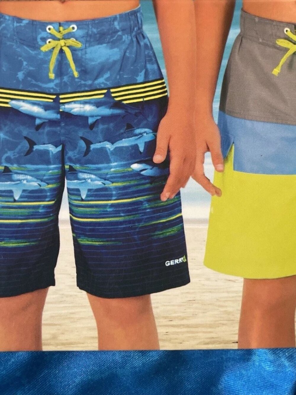 Gerry Youth Boy's 2-pack UPF 50+ Swim Trunks